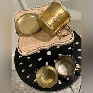 Brass Cup & Saucer Set “John”